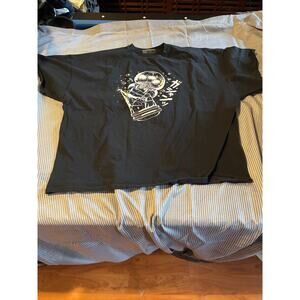 ShirtPunch T-Shirt Mens 4XL Black Graphic Sleeve Alien Creature Print Japanese